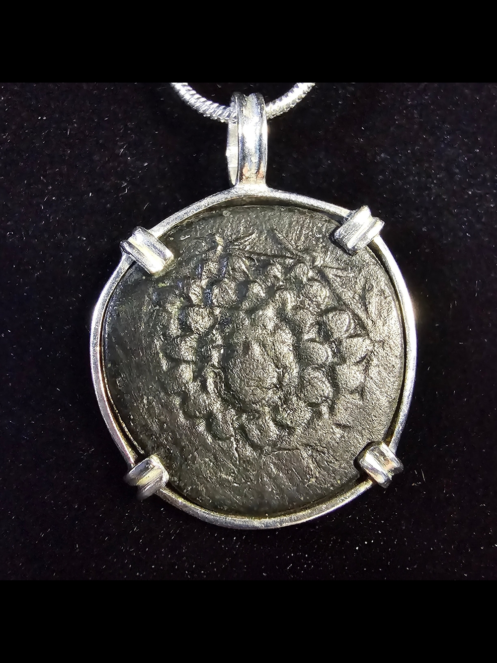 Pontus Amisos Gorgon Medusa & Nike c. 105–65 BC Ancient Greek Coin Necklace